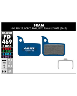 ROAD BRAKE PAD SRAM RED 22 - LEVEL - FD469G