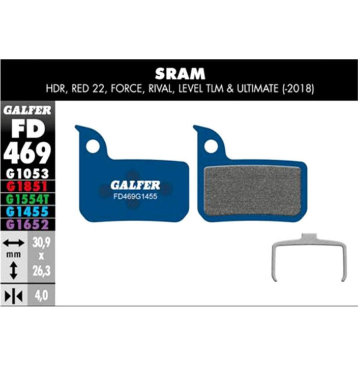 ROAD BRAKE PAD SRAM RED 22 - LEVEL - FD469G