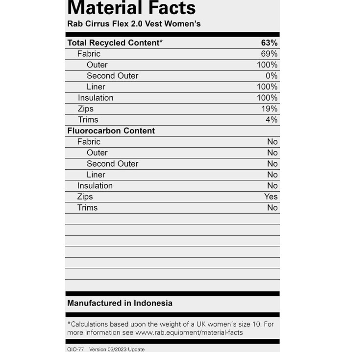 CIRRUS FLEX 2.0 VEST WMNS