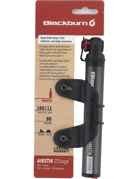 BLACKBURN AIRSTICK 2STAGE GREY ANODIZED