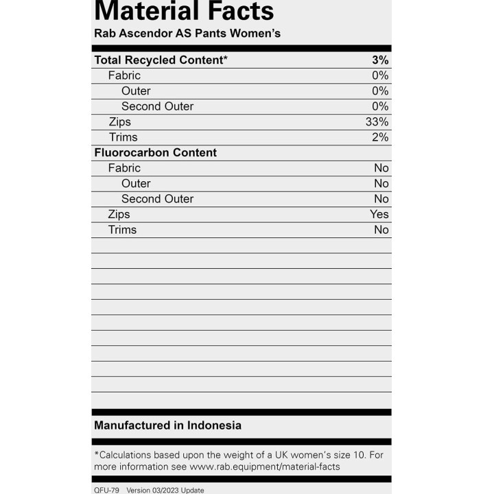 ASCENDOR AS PANTS WMNS