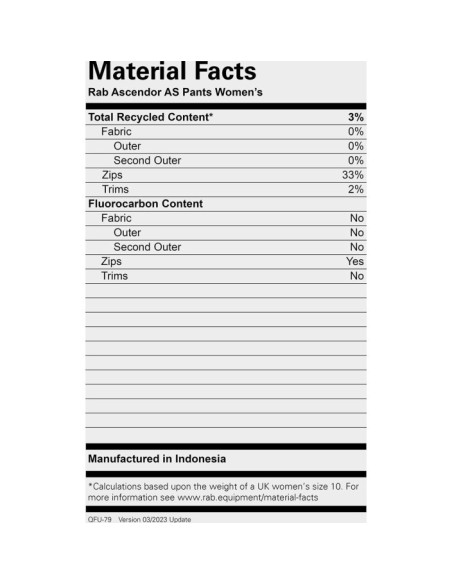 ASCENDOR AS PANTS WMNS