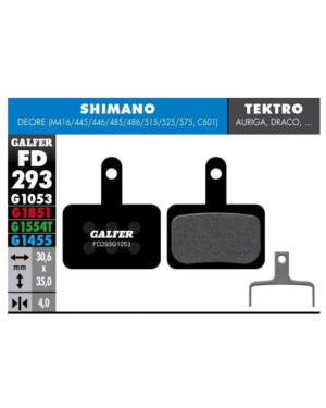 MTB BRAKE PAD SHIMANO DEORE - FD293G