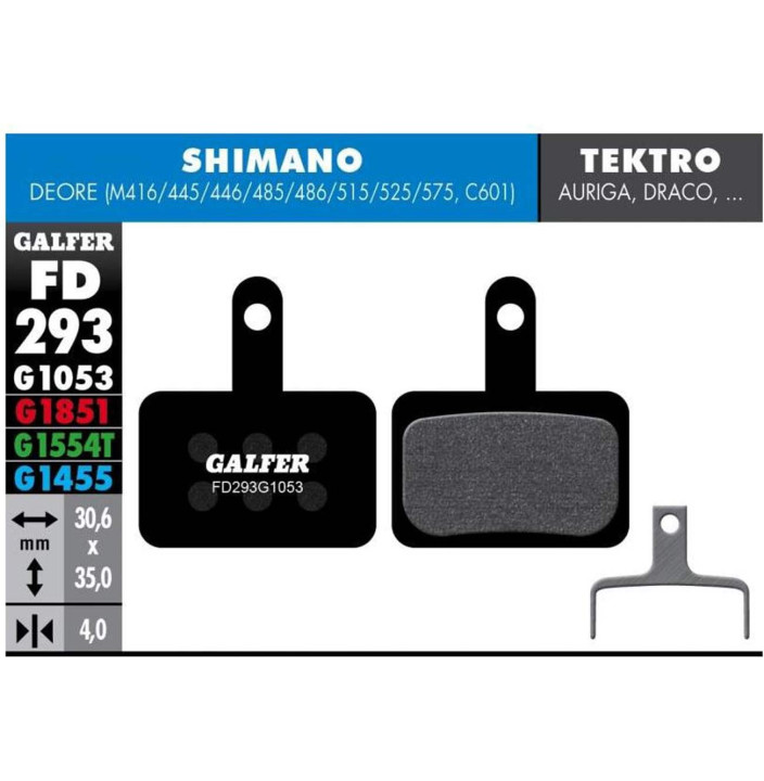 MTB BRAKE PAD SHIMANO DEORE - FD293G