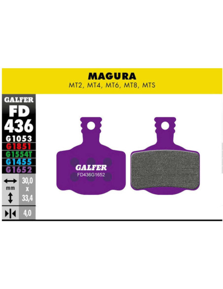 E-BIKE BRAKE PAD MAGURA MT2 MT4 MT6 MT8 MTS - FD436G