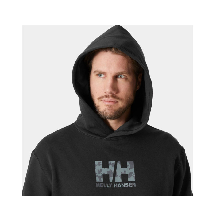 COTTON FLEECE GRAPHIC HOODIE