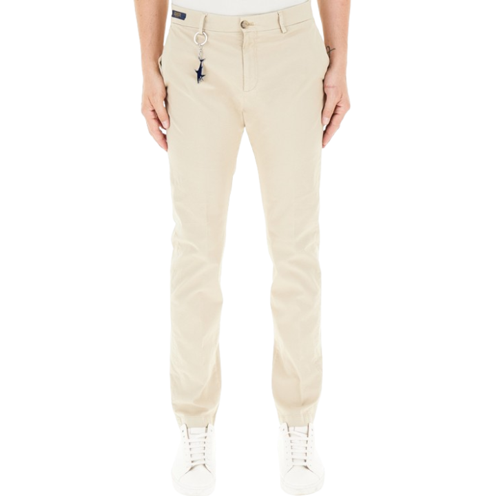 CHINO TENCEL STRETCH COTTON REGULAR FIT CHINO TROUSERS