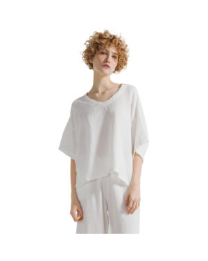 BLUSA IN GARZA DI COTONE