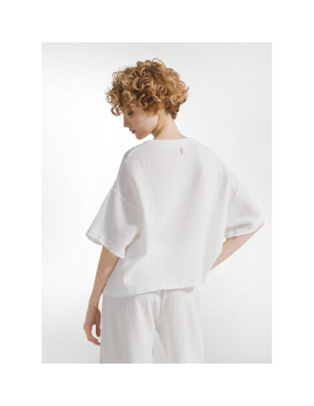 BLUSA IN GARZA DI COTONE