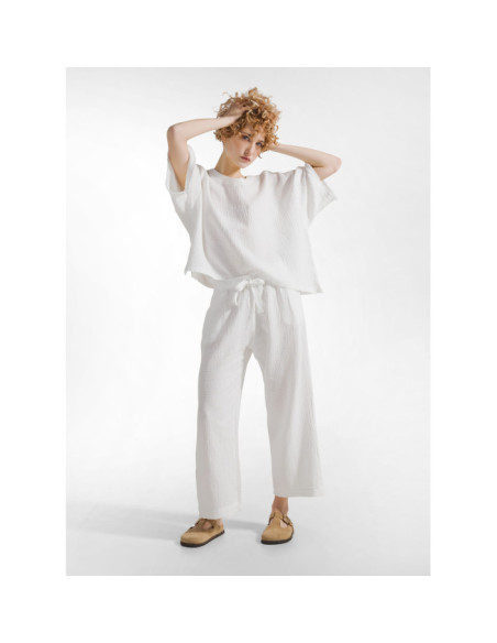 BLUSA IN GARZA DI COTONE