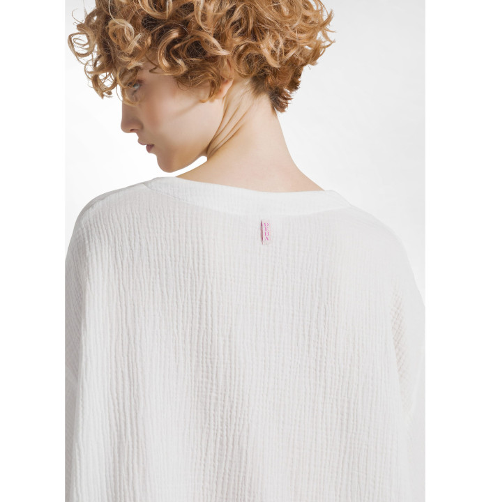 BLUSA IN GARZA DI COTONE