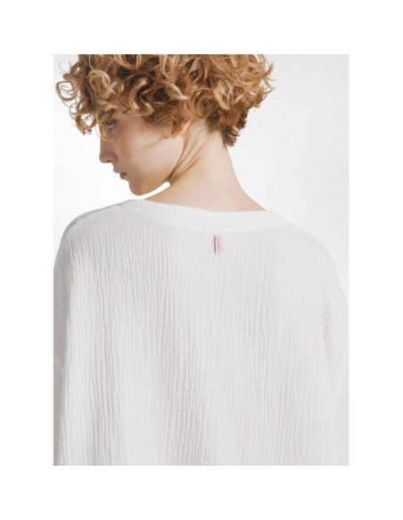 BLUSA IN GARZA DI COTONE