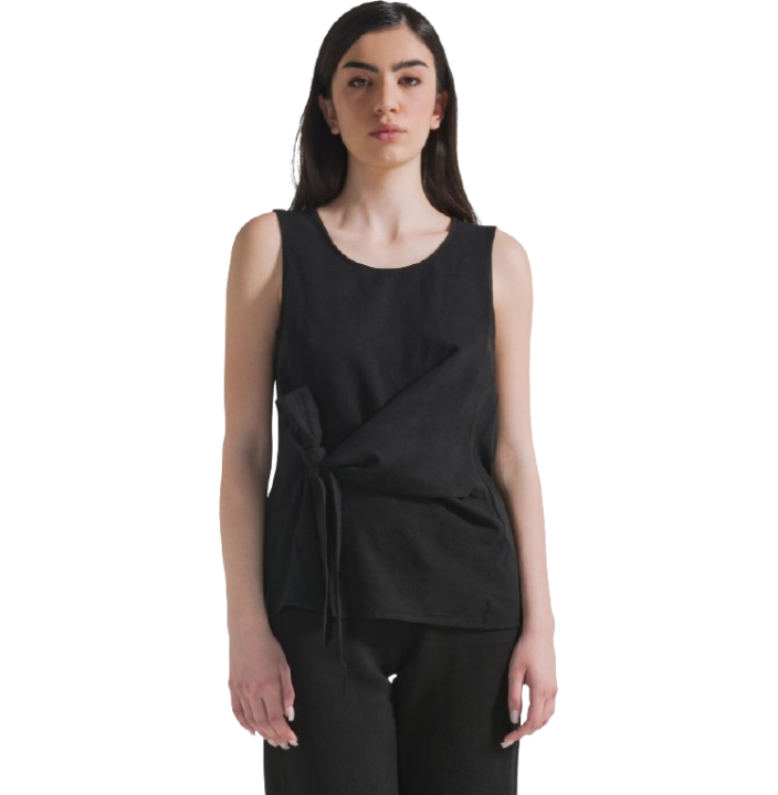 BLUSA SMANICATA CON NODO