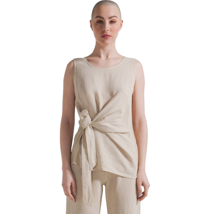 BLUSA SMANICATA CON NODO