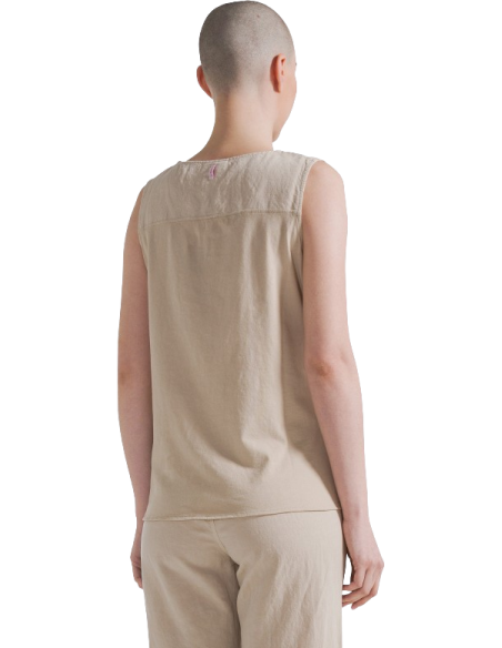 BLUSA SMANICATA CON NODO