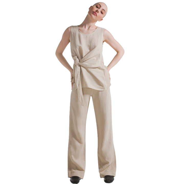 BLUSA SMANICATA CON NODO