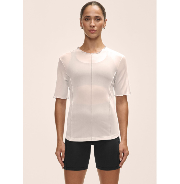 Seam Detail Mesh Tee