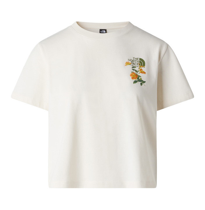 W FLORA EMBRO REGULAR SHORT SLEEVE TEE-G
