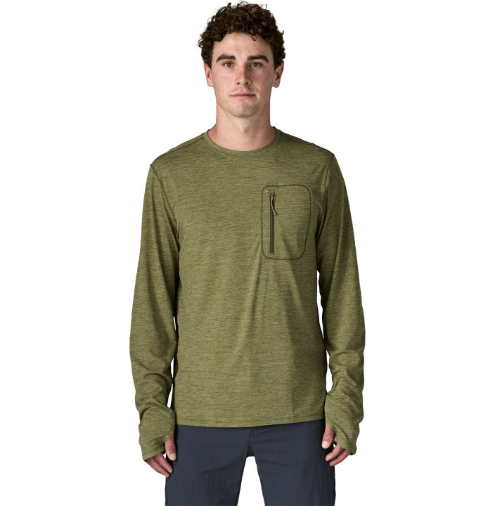 M'S LS CAP COOL SUN SHIRT