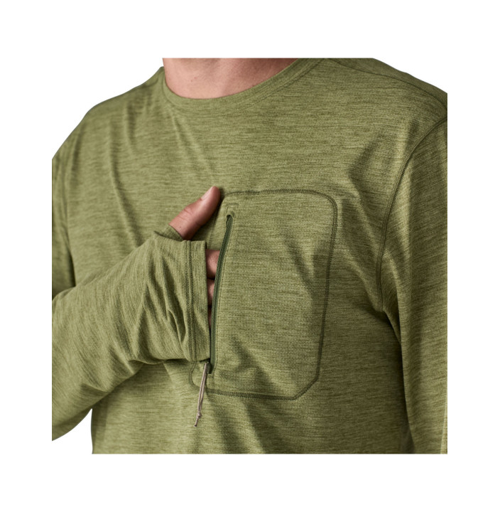 M'S LS CAP COOL SUN SHIRT