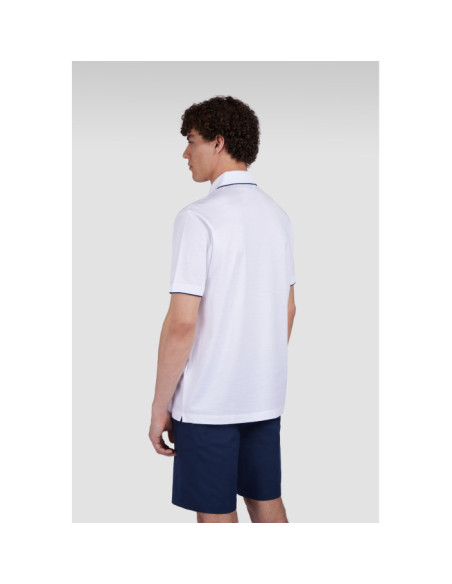 DOUBLE MERCERISED COTTON JERSEY POLO SHIRT