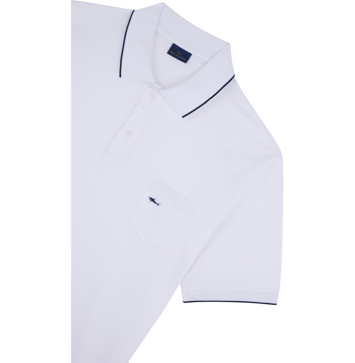 DOUBLE MERCERISED COTTON JERSEY POLO SHIRT