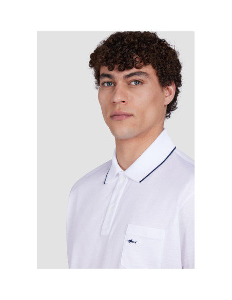 DOUBLE MERCERISED COTTON JERSEY POLO SHIRT