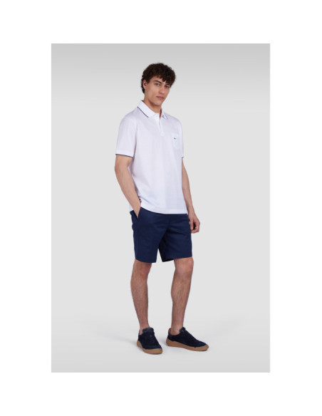DOUBLE MERCERISED COTTON JERSEY POLO SHIRT