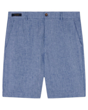 SOFT AND LIGHTWEIGHT WASHED LINEN BERMUDA SHORTS