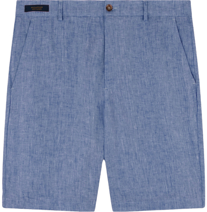 SOFT AND LIGHTWEIGHT WASHED LINEN BERMUDA SHORTS