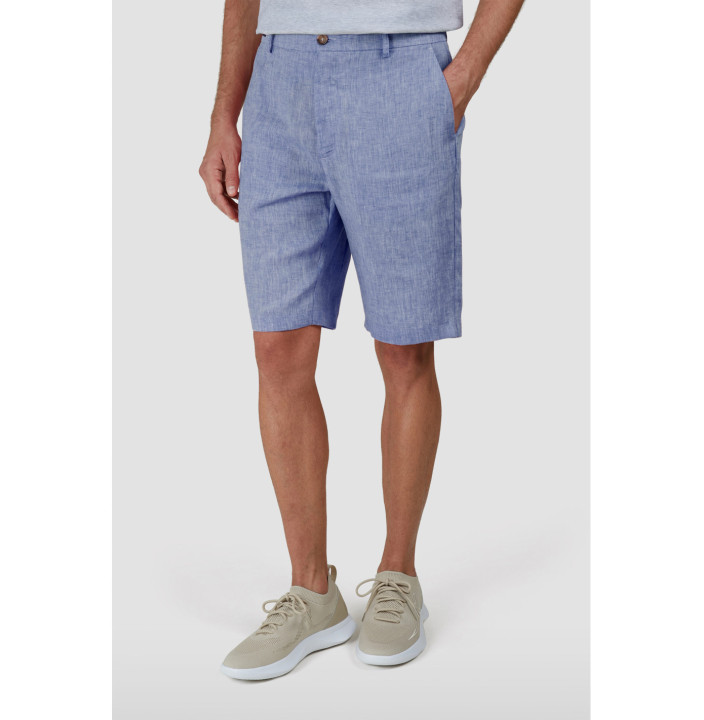 SOFT AND LIGHTWEIGHT WASHED LINEN BERMUDA SHORTS