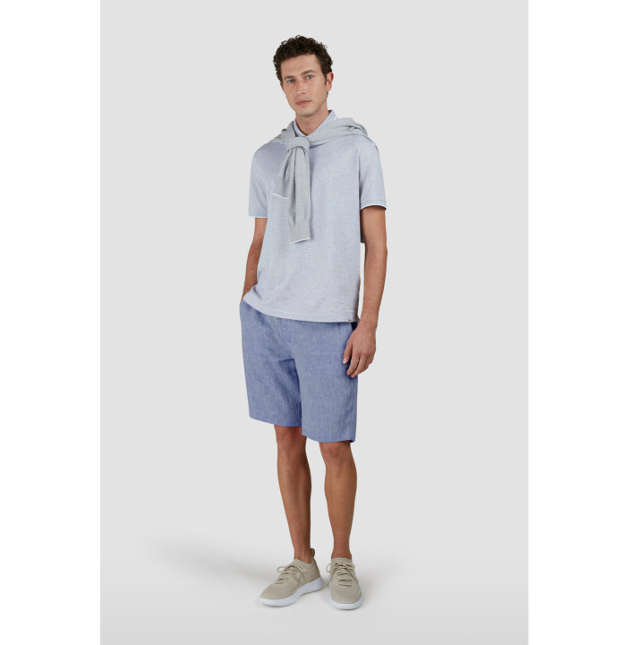 SOFT AND LIGHTWEIGHT WASHED LINEN BERMUDA SHORTS