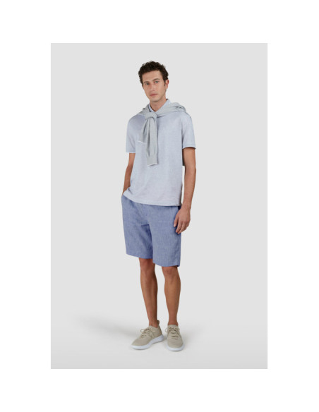 SOFT AND LIGHTWEIGHT WASHED LINEN BERMUDA SHORTS