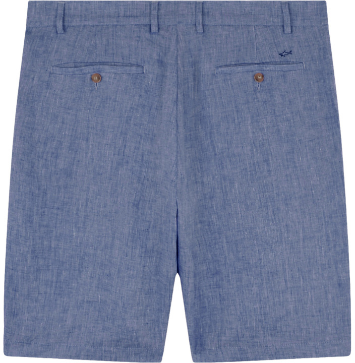 SOFT AND LIGHTWEIGHT WASHED LINEN BERMUDA SHORTS