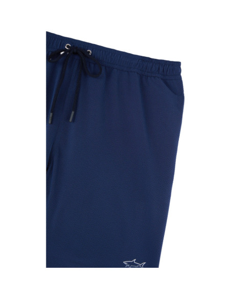 PORTOFINO SEERSUCKER SWIM SHORTS WITH REFLECTIVE SHARK ICON