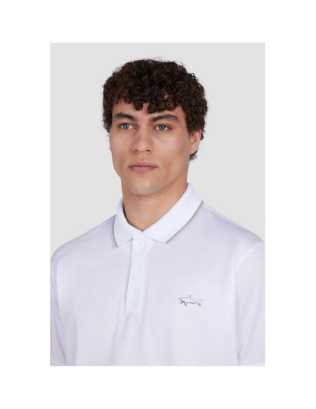 DOUBLE MERCERISED JERSEY COTTON POLO SHIRT