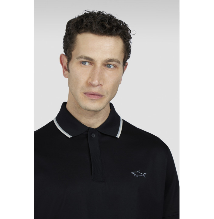 DOUBLE MERCERISED JERSEY COTTON POLO SHIRT
