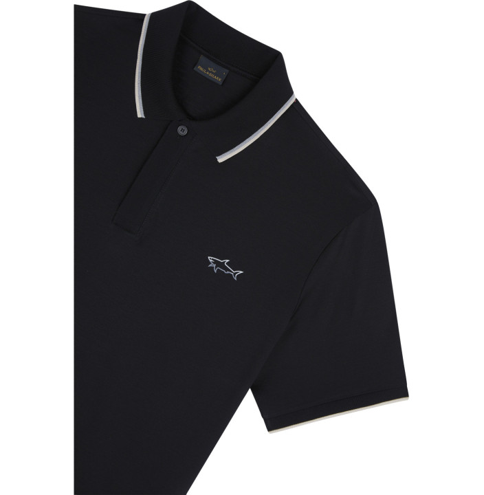 DOUBLE MERCERISED JERSEY COTTON POLO SHIRT