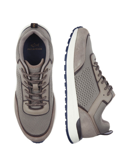 SNEAKERS IN KNIT E PELLE