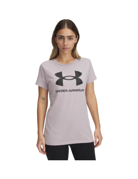 UA W SPORTSTYLE LOGO SS-BLU