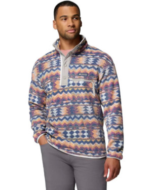 HELVETIA II PRINTED HALF SNAP FLEECE