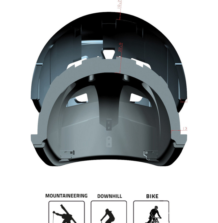 HELMET AERO DOUBLE CERTIFICATION