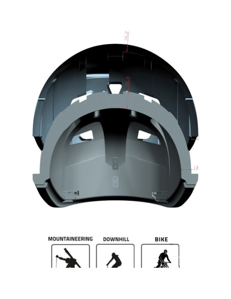 HELMET AERO DOUBLE CERTIFICATION