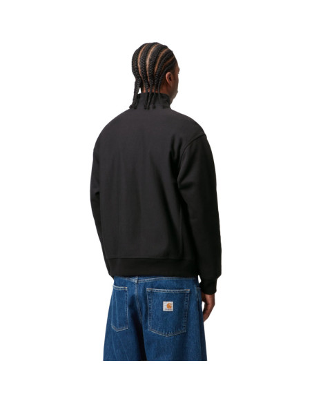 HALF ZIP AMERICAN SCRIPT SWEAT