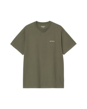S/S SCRIPT EMBROIDERY T-SHIRT