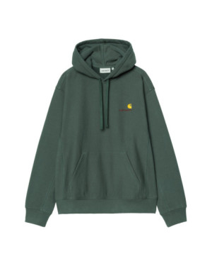 HOODED AMERICAN SCRIPT SWEAT