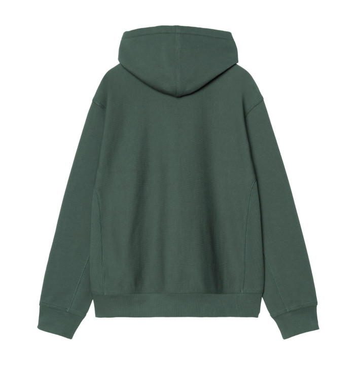 HOODED AMERICAN SCRIPT SWEAT