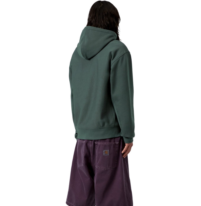 HOODED AMERICAN SCRIPT SWEAT