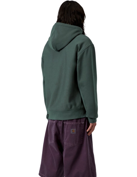 HOODED AMERICAN SCRIPT SWEAT