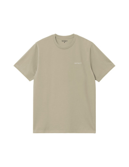 S/S SCRIPT EMBROIDERY T-SHIRT